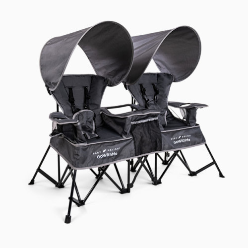 Go With Me Duo Deluxe Portable Double Chair - Grey