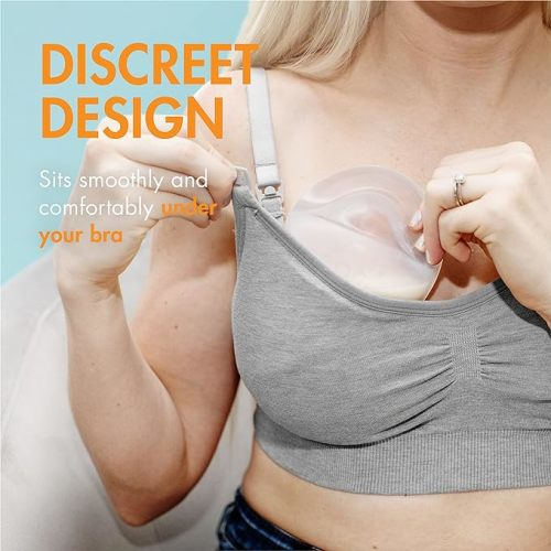 Boon Trove Silicone Manual Breast Pump Bundle with Travel Pouch - Hands Free Milk Collector B11531-2 and 1 Count - 2 Count w/ Travel Pouch + Breast Pump