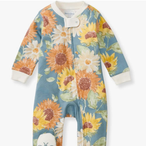 Amazon.com: Burt's Bees Baby Girls Footed One-piece Pajamas, Sleep and Play Loose Fit, 100% Organic Cotton, Sizes NB to 6-9 Months: Clothing, Shoes & Jewelry