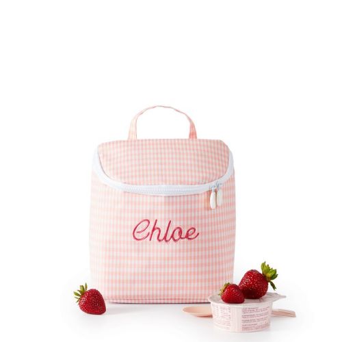 Riley Insulated Lunch Box - Gingham Taffy