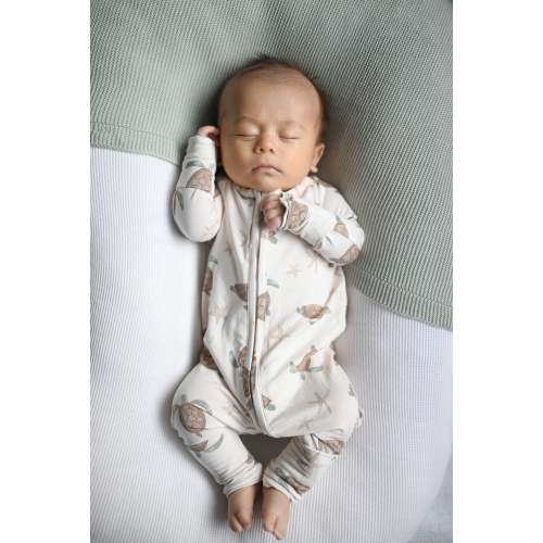 Bamboo Convertible Footie Romper | Sea Turtle