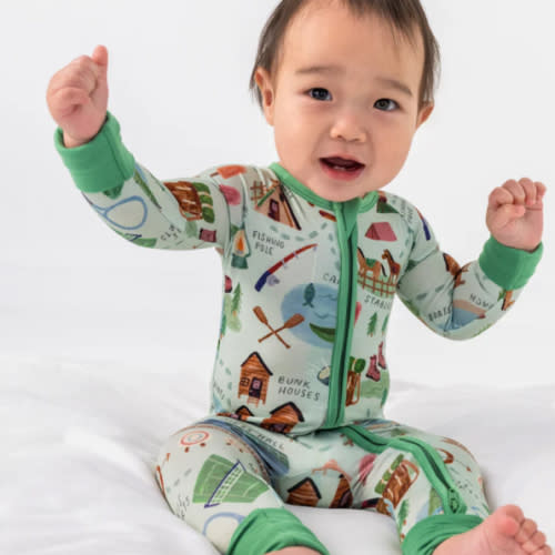 Green Camp Sleepies Zippy – Little Sleepies