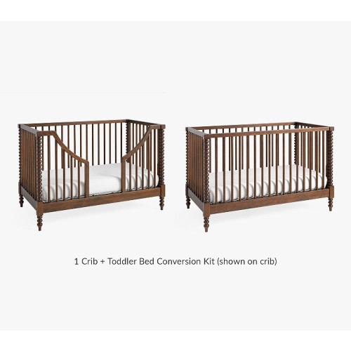 Chris Loves Julia Turned Wood Convertible Crib