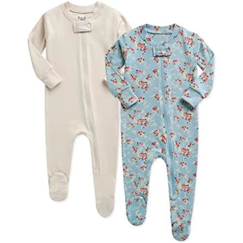 VAENAIT BABY Preemie Infant Boys Girls Footie Pajama Footed Sleep and Play Premium Modal Pajamas Available newborn-2T