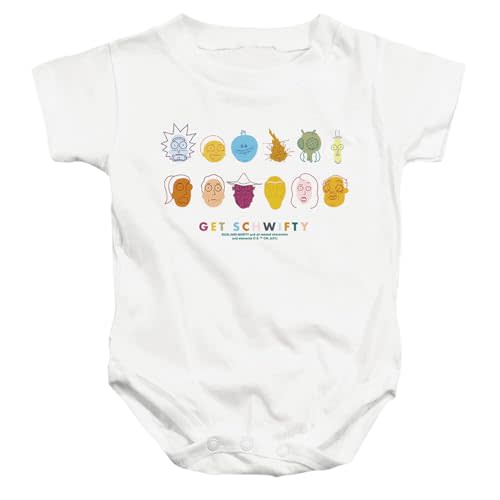Popfunk Rick and Morty Get Schwifty Unisex Infant Snap Suit for Baby