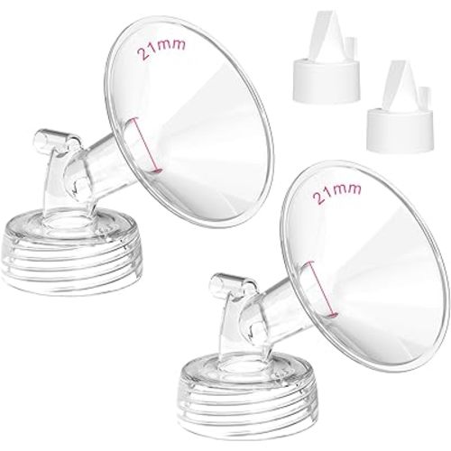 Breast Pump Parts,Replacement Pump Parts for Spectra S1/S2/9 Plus, Not Original Accessories, Flange Inserts Kits Sets(21MM*2)