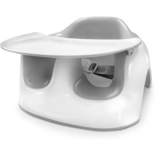 Bumbo Baby Floor Seat Lite, Portable Infant Sit Up Activity & Eating Chair w/Tray, Combo - Feeding Chair and Sitting Lounger for Babies, Infants and Toddlers