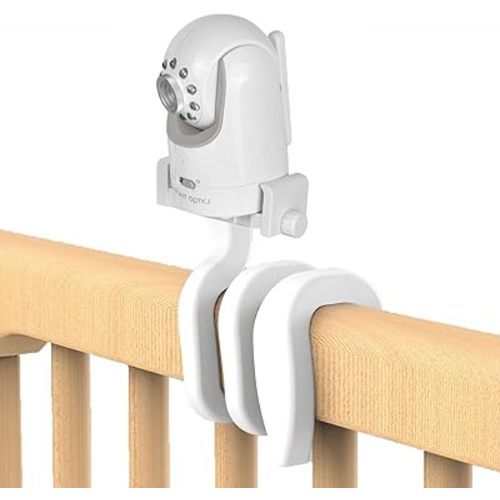 The Baby monterail Mount Camera Shelves are Compatible with DXR-8& DXR-8 Pro and Most Other Baby Monitors for Toddler Optics. Universal Baby Camera Holder, Attached to Crib Shelves and Furniture