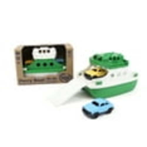 Green Toys Ferry Boat Bathtub Toy, Green/White, for Unisex Child Ages 3+