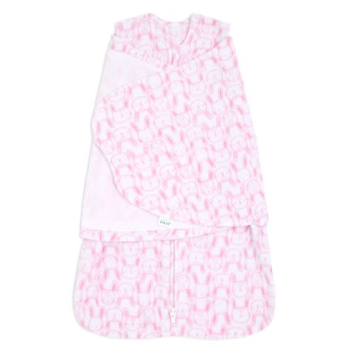 Pink Bunny Microfleece Swaddle | HALO