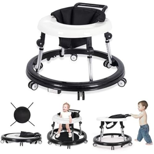 Ingenuity Step & Sprout 3-in-1 Foldable Baby Activity Walker with Removable Toys Ages 6 Months +, First Forest