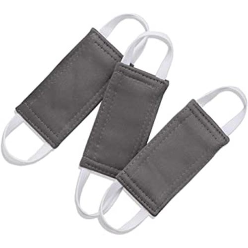 Baby Door Latch Covers Closer - Nursery Door Closer Silencer with Strong Elastic Straps for Good Sleep Thick Solid Door Cushion for Jammer Noise Reducing, 3 Pieces, W 4 x L 2 inches, Grey