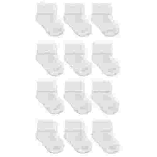 Carter's Child of Mine Baby Boys and Baby Girls Fold Cuff Socks, 12-Pack, Newborn-0/6 Months