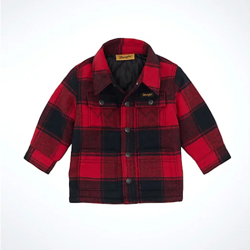 Little Boy's Wrangler Quilt Lined Flannel Shirt Jacket | NEW & FEATURED | Wrangler®