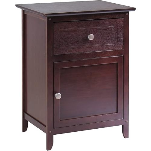 Winsome Wood Eugene Accent Table, Walnut, FURNITURE