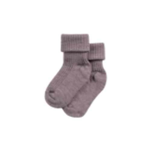 Baby merino wool socks in Lilac melange - $12.99 - Dilling