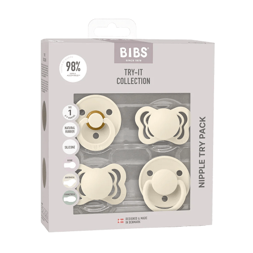 New Baby Pacifiers Try-It Collection - Ivory