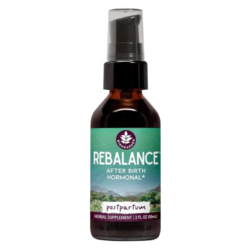 WishGarden Herbs ReBalance After Birth Hormonal - Plant-Based Herbal Supplement with Vitex Berry & Motherwort Supports Healthy Postpartum Hormone Levels and Postnatal Hormone Balance, 2oz