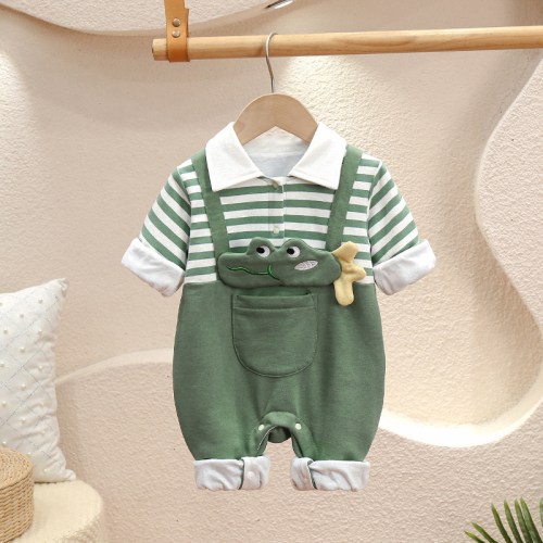 Baby Crocodile Stripe Jumpsuit