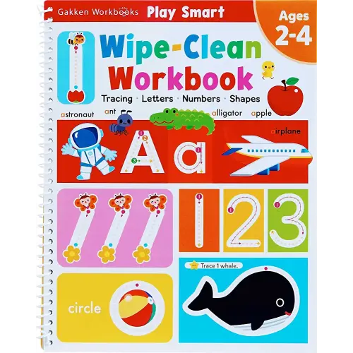 Play Smart Wipe-Clean Workbook: Ages 2-4: Tracing, Letters, Numbers, Shapes