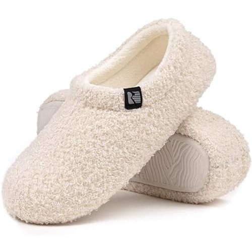 Nonslip- Indoor Slipper 4 Hosptial & House | RockDove Women's Teddy Fleece