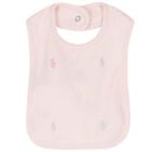Ralph Lauren Baby Girls Pink Logo Bib