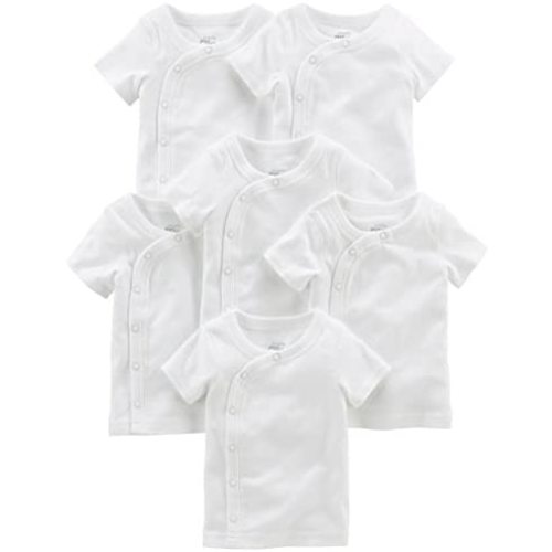 Simple Joys by Carter's Baby Boys' 6-Pack Side-snap Short-Sleeve Shirt