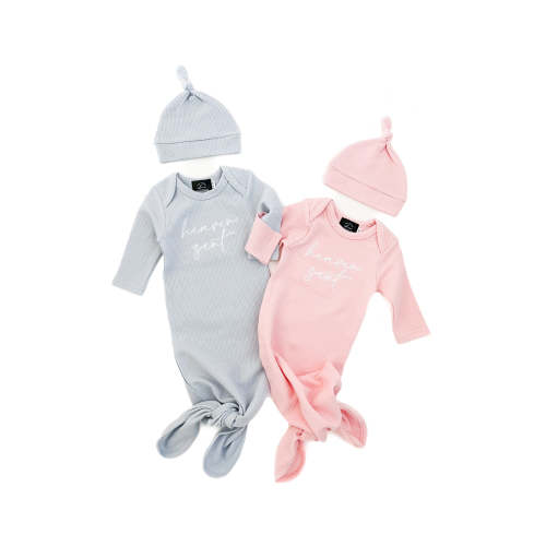 Heaven Sent Knotted Baby Sleeper & Matching Beanie – OUR HOUSE ABOVE