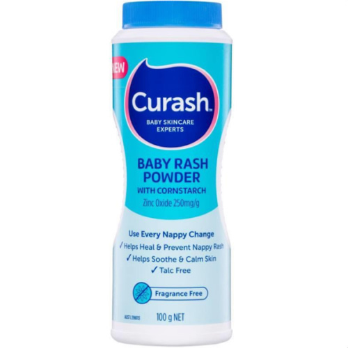Buy Curash Baby Anti-Rash Powder With Cornstarch 100g Online at Chemist Warehouse®