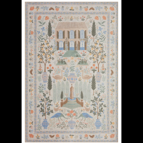 Rifle Paper Co. x Loloi-Menagerie-Camont (MEN-03)-Cream