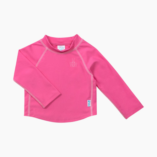 GREEN SPROUTS Long Sleeve Rashguard Shirt - Hot Pink, 6 M