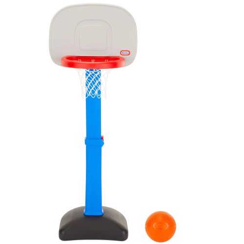 Little Tikes TotSports Easy Score Basketball Hoop with Adjustable Height, Indoor/Outdoor Toy, Blue