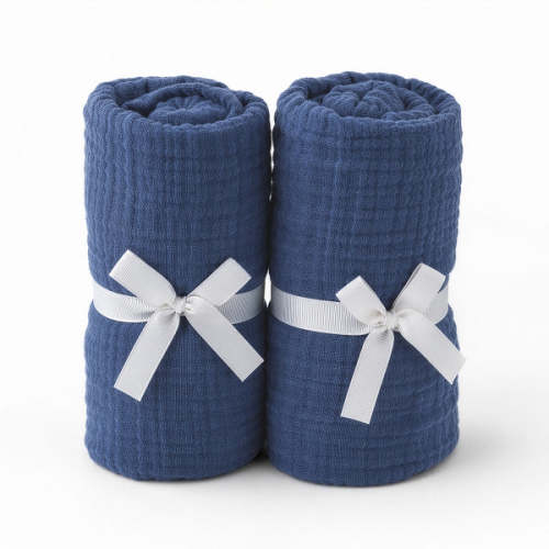 Breathable, Organic Cotton Sheets (2-pack) - Standard / Evening Blue