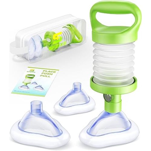 Life-Saving Choking Rescue Device, FSA/HSA Eligible Anti Choking Kit, Portable Airway Suction for Adults, Kids, Seniors, Infants, Home Car Travel Emergency