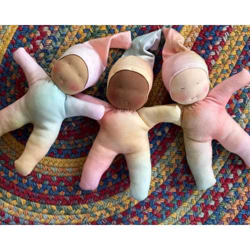 Organic Cotton Knit Doll, Wool Filled - Pastel Pals