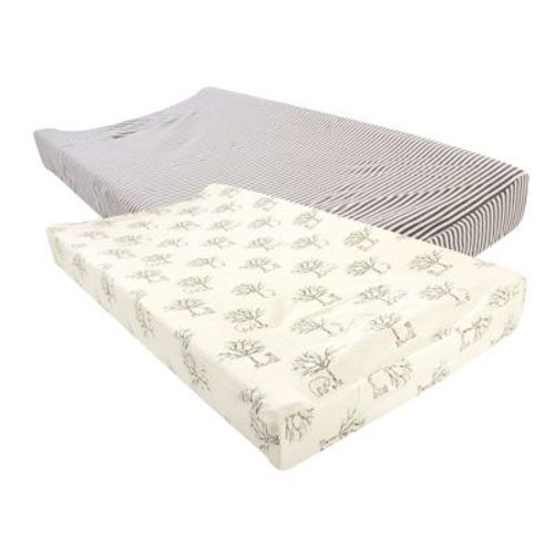 Touched by Nature Baby Organic Cotton Changing Pad Cover, Birch Trees, One Size