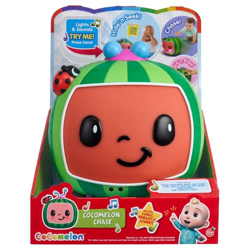 CoComelon Chase - 3 Ways to Play: Chase, Hide ‘N Seek, Sit ‘N Play - Sensory Play Activities - Plays Clips of Songs, ‘Heads Shoulders Knees and Toes’ & ‘Animal Dance Song’ (CMI0013),Roleplay Toy