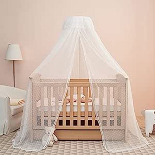 Amazon.com : Baby Bed Canopy with Adjustable Clip-on Stand Baby Crib Cot Net Tent Hanging Dome Curtain Netting See Through Mesh Bed Cover Net Stand Rod : Baby