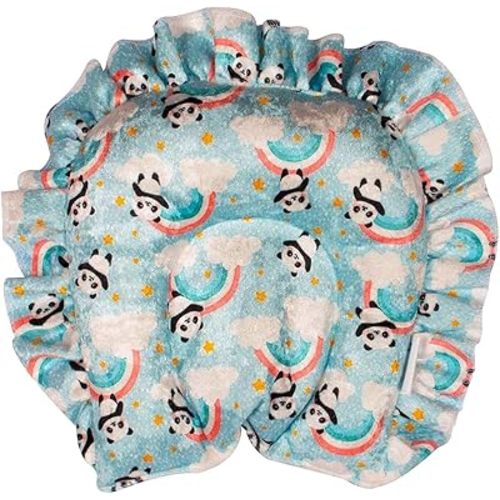 Rai Mustard Seed Pillow with Soft Velvet (Blue)