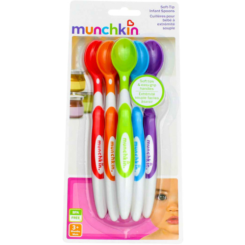 Munchkin Soft-Tip Infant Spoons, 6 Ct (2 Pack)