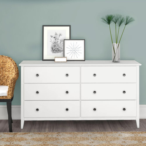 Grain Wood Furniture Greenport 6 Drawer 63.75" Solid Wood Double Dresser & Reviews | Wayfair
