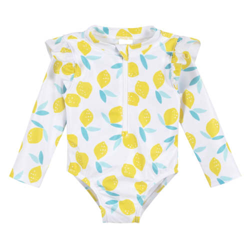 Baby & Toddler Girls UPF 50+ Lemon Squeeze Rash Guard – Gerber Childrenswear