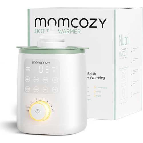 Momcozy Retain Nutrients Bottle Warmer, 9-in-1 Baby Bottle Warmer with Night Light, Accurate Temperature to Preserve Fullest Nutrients in Breast Milk, Bottle Warmers for All Bottles