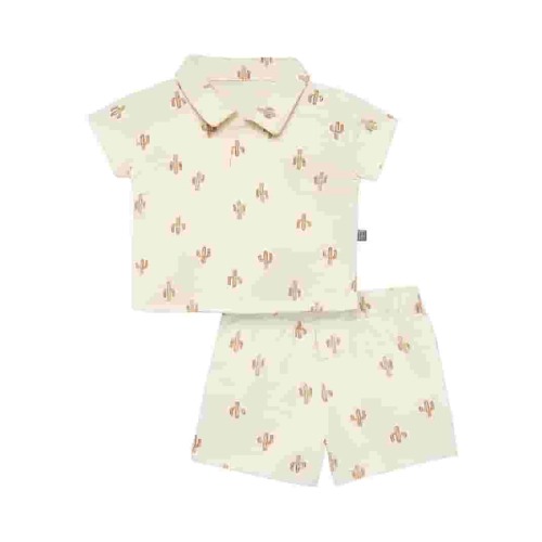 Modern Moments by Gerber Baby Boy Short Sleeve Shirt and Short Outfit Set, 2-Piece, Sizes 0/3 Months - 24 Months