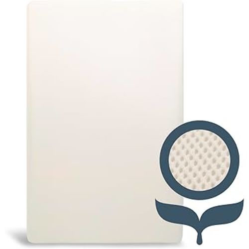 Naturepedic Organic Mini Crib Mattress - Breathable & Lightweight Infant & Toddler Mattress - Waterproof Baby Bed Mattress for Crib - Non-Toxic Mattress for Baby and Toddler Bed - 23.5" x 37.5" x 3"