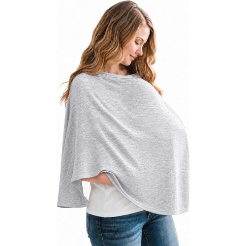 Copper Pearl Nursing Cover for Breastfeeding – Multi-Use Baby Car Seat Cover, Stroller Cover & Breast Feeding Cover Up for Women, Stretchy Breathable High Quality Cover for Boy or Girl, Asher