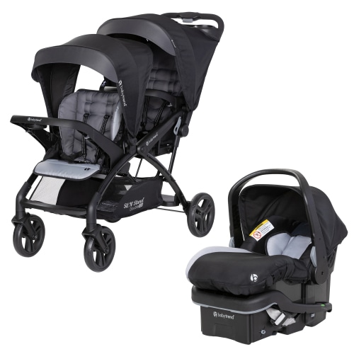 Baby Trend Sit N Stand Double Stroller with EZ-Lift Plus Car Seat, Stormy