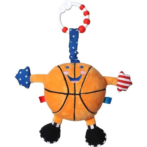 Baby Basketball | Ideal from Birth to 2 Years | Fantastic First Basketball | Play and Inspire Your Basketball Star | with Added Baby Sensory Features | LITTLE SPORT STAR Plush Toy Collection