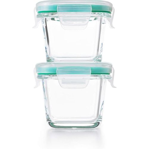 OXO Good Grips 4-Piece Smart Seal Leakproof Mini Glass AirtightContainer Set