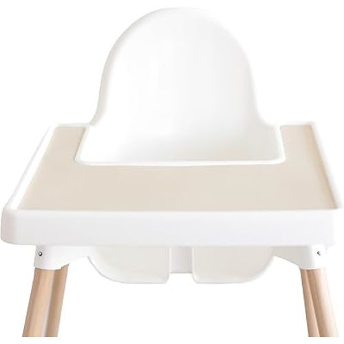 Yeah Baby Goods Placemats Compatible w/Antilop High Chair (Toasted Marshmallow) - Slip-Resistant & Food-Grade Silicone High Chair Mat - Easy Clean High Chair Accessory
